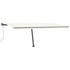 VidaXL Luifel vrijstaand handmatig uittrekbaar 600x300 cm crèmekleurig