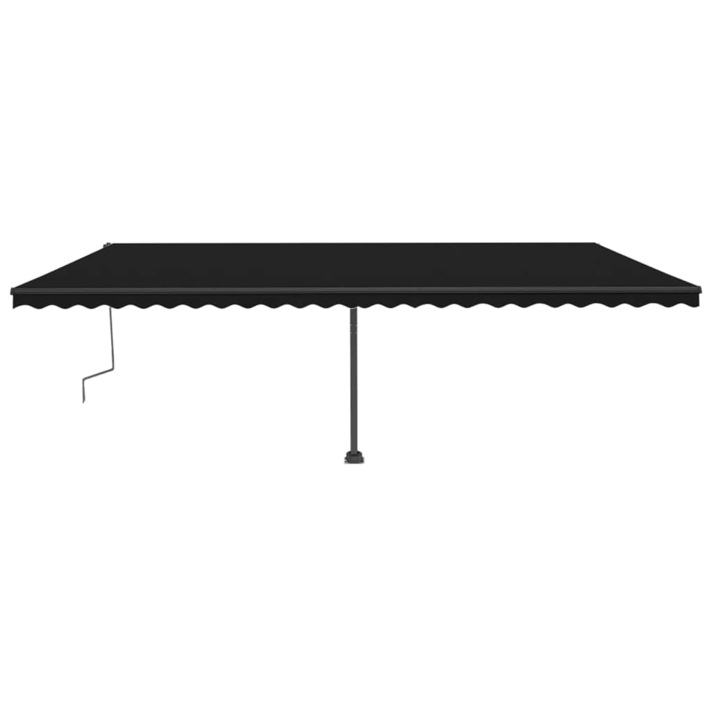 VidaXL Luifel vrijstaand handmatig uittrekbaar 600x300 cm antraciet