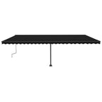 VidaXL Luifel vrijstaand handmatig uittrekbaar 600x300 cm antraciet