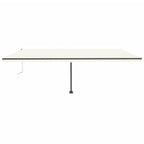 VidaXL Luifel vrijstaand automatisch 600x300 cm crèmekleurig