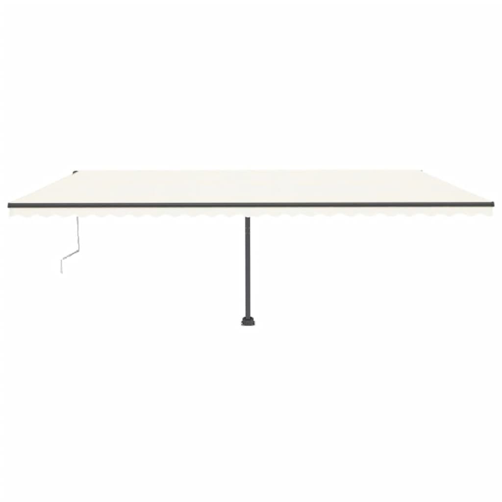 VidaXL Luifel vrijstaand automatisch 600x300 cm crèmekleurig