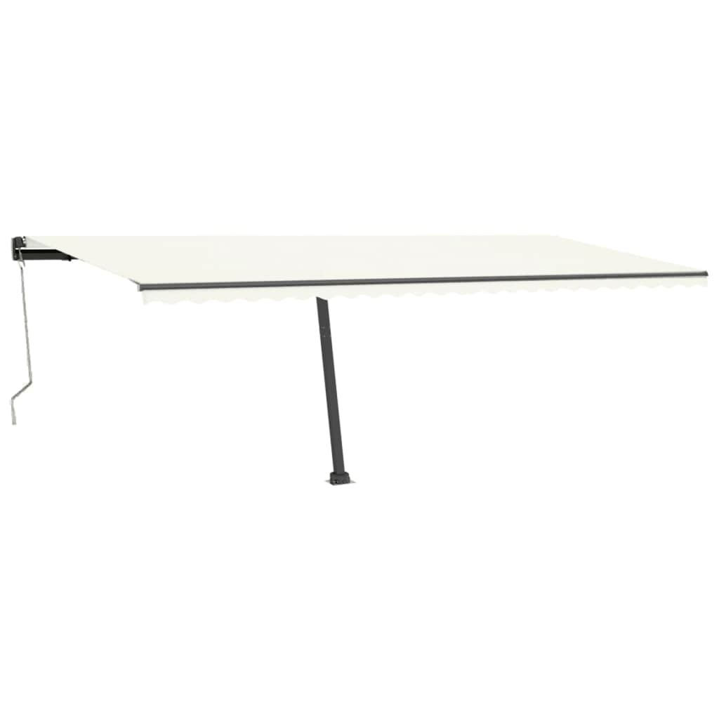 VidaXL Luifel vrijstaand automatisch 600x300 cm crèmekleurig