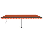 VidaXL Luifel vrijstaand automatisch 600x300 cm oranje en bruin