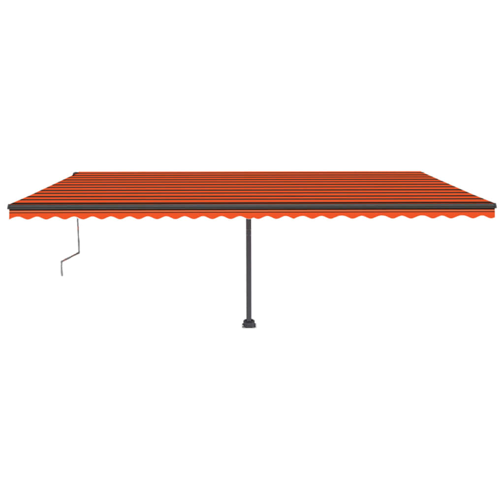 VidaXL Luifel vrijstaand automatisch 600x300 cm oranje en bruin