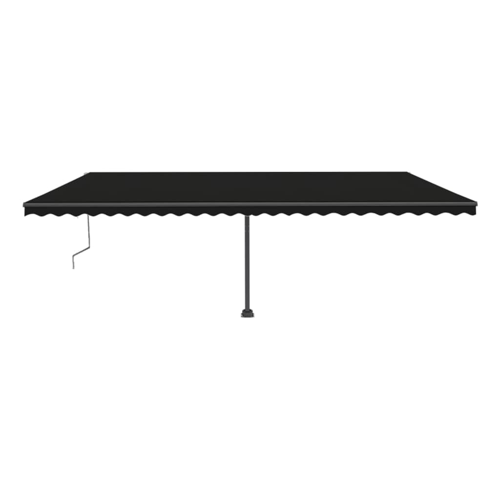 VidaXL Luifel automatisch met LED en windsensor 600x300 cm antraciet