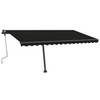 VidaXL Luifel vrijstaand handmatig uittrekbaar 400x350 cm antraciet