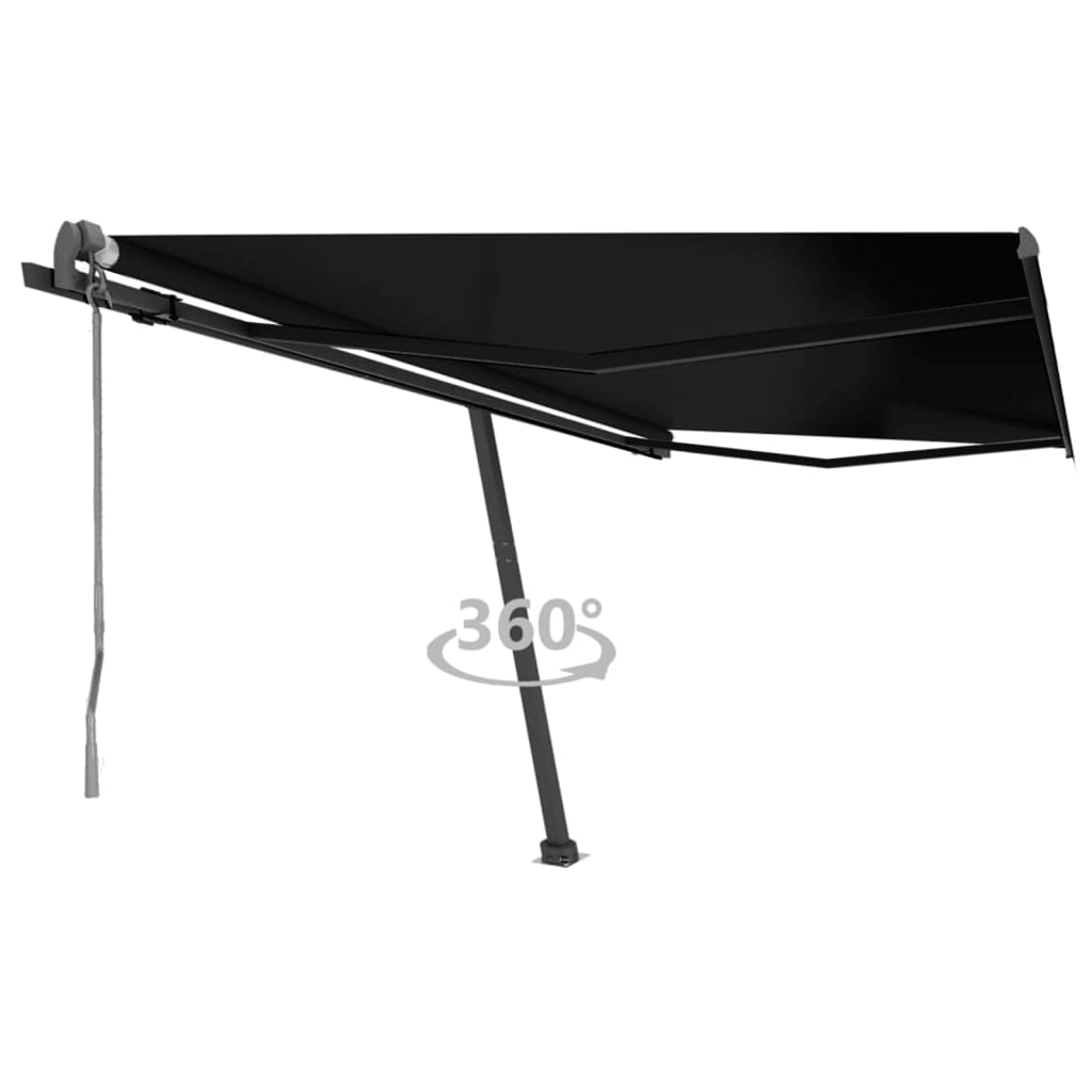 VidaXL Luifel vrijstaand automatisch 400x350 cm antracietkleurig