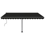 VidaXL Luifel vrijstaand automatisch 400x350 cm antracietkleurig