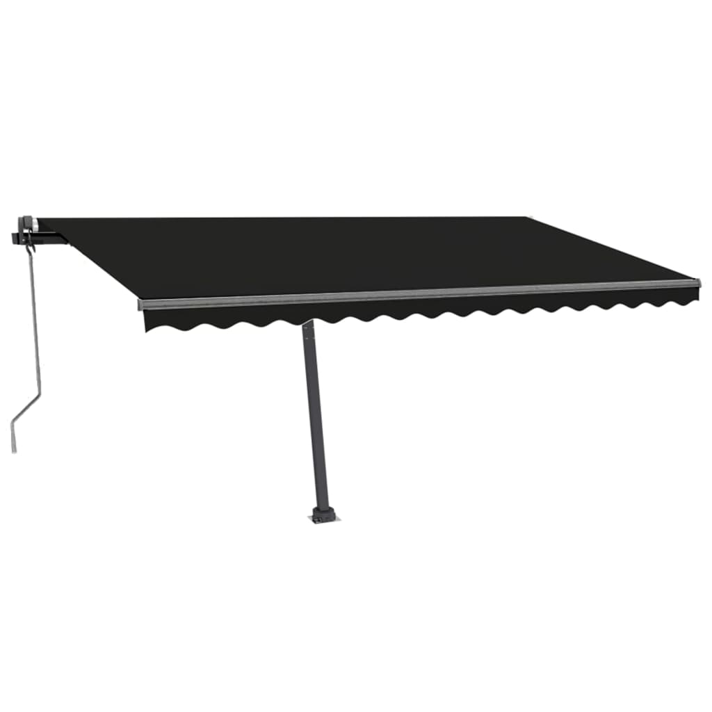 VidaXL Luifel vrijstaand automatisch 400x350 cm antracietkleurig