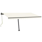 VidaXL Luifel vrijstaand automatisch 450x350 cm crèmekleurig