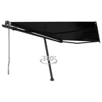 VidaXL Luifel vrijstaand automatisch 450x350 cm antracietkleurig