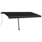 VidaXL Luifel automatisch met LED en windsensor 450x350 cm antraciet