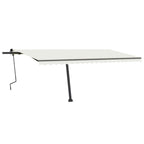 VidaXL Luifel vrijstaand handmatig uittrekbaar 500x350 cm crèmekleurig