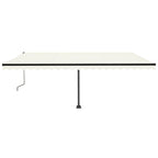 VidaXL Luifel vrijstaand automatisch 500x350 cm crèmekleurig