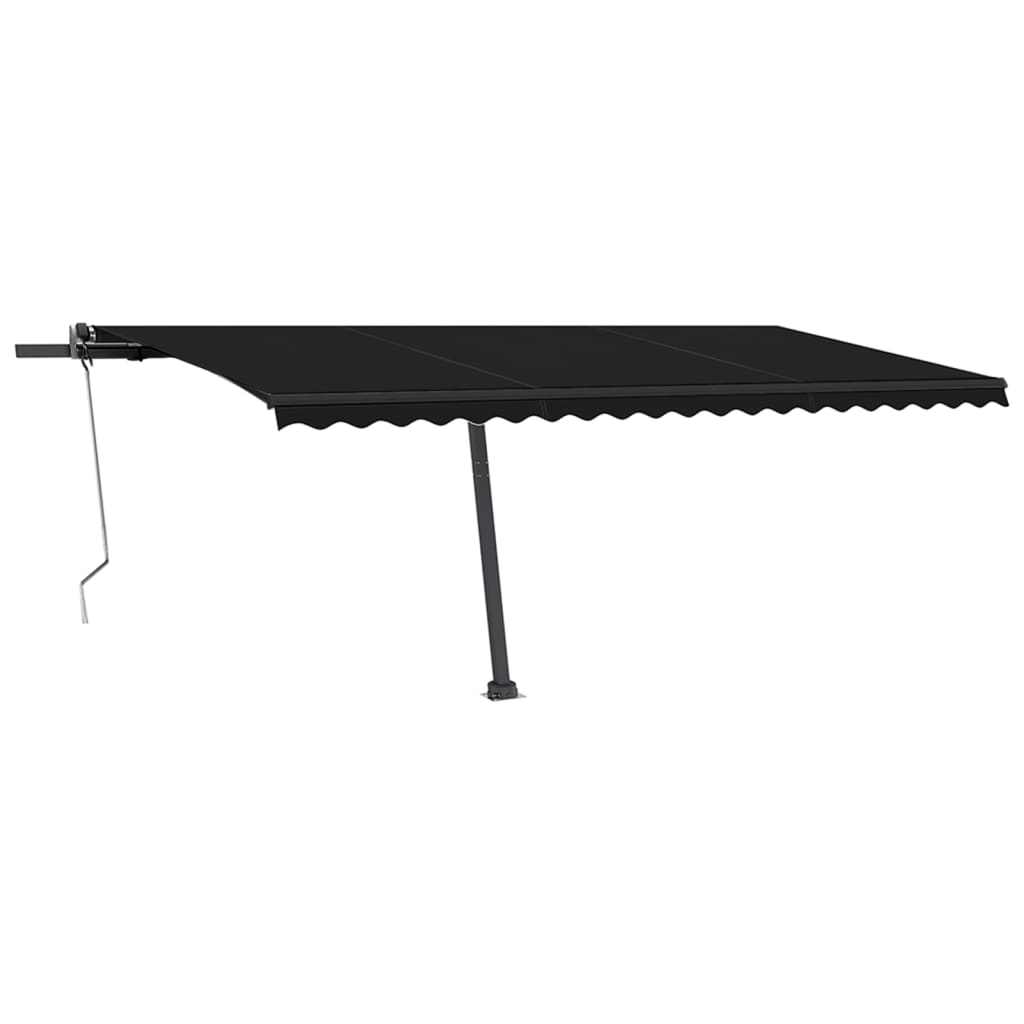 VidaXL Luifel automatisch met LED en windsensor 500x350 cm antraciet