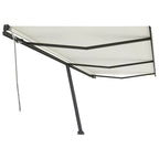 VidaXL Luifel vrijstaand handmatig uittrekbaar 600x350 cm crèmekleurig