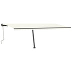 VidaXL Luifel vrijstaand handmatig uittrekbaar 600x350 cm crèmekleurig