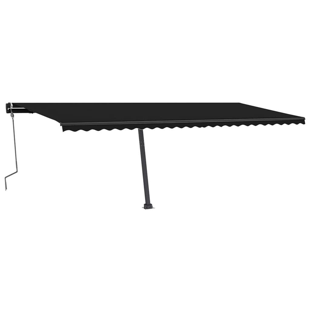 VidaXL Luifel vrijstaand handmatig uittrekbaar 600x350 cm antraciet