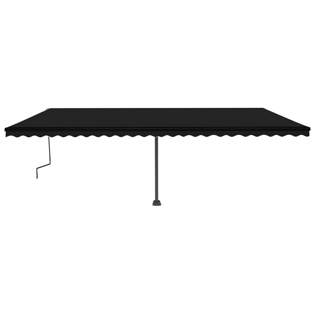 VidaXL Luifel vrijstaand handmatig uittrekbaar 600x350 cm antraciet