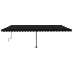 VidaXL Luifel vrijstaand handmatig uittrekbaar 600x350 cm antraciet