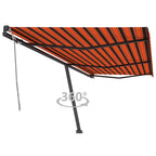 VidaXL Luifel vrijstaand handmatig uittrekbaar 600x350 cm oranje bruin