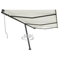 VidaXL Luifel vrijstaand automatisch 600x350 cm crèmekleurig