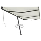 VidaXL Luifel vrijstaand automatisch 600x350 cm crèmekleurig