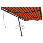 VidaXL Luifel vrijstaand automatisch 600x350 cm oranje en bruin