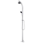 Vidaxl buitendouche met bruine basis 220 cm aluminium