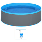 VidaXL Splasher pool met hangende skimmer en pomp 350x90 cm grijs