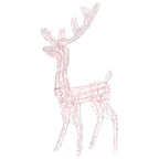 Vidaxl kerstversiering rendier 140 led's 120 cm acryl warmwit