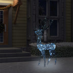 Vidaxl kerstversiering rendier 140 led's koudwit 120 cm acryl