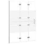 Vidaxl douchewand inklapbaar 100x140 cm esg wit