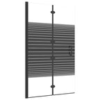 Vidaxl douchewand inklapbaar 80x140 cm zwart
