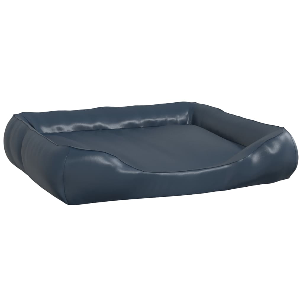 VidaXL Hondenmand 120x100x27 cm kunstleer donkerblauw