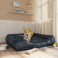 VidaXL Hondenmand 120x100x27 cm kunstleer donkerblauw