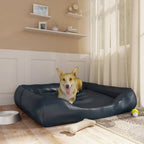 VidaXL Hondenmand 120x100x27 cm kunstleer donkerblauw