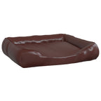 VidaXL Hondenmand 120x100x27 cm kunstleer bruin