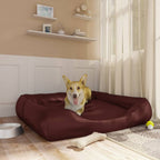 VidaXL Hondenmand 120x100x27 cm kunstleer bruin