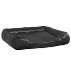 VidaXL Hondenmand 105x80x25 cm kunstleer zwart