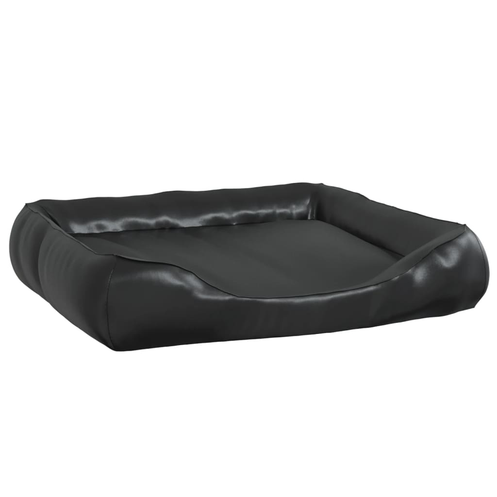 VidaXL Hondenmand 105x80x25 cm kunstleer zwart