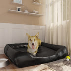 VidaXL Hondenmand 105x80x25 cm kunstleer zwart