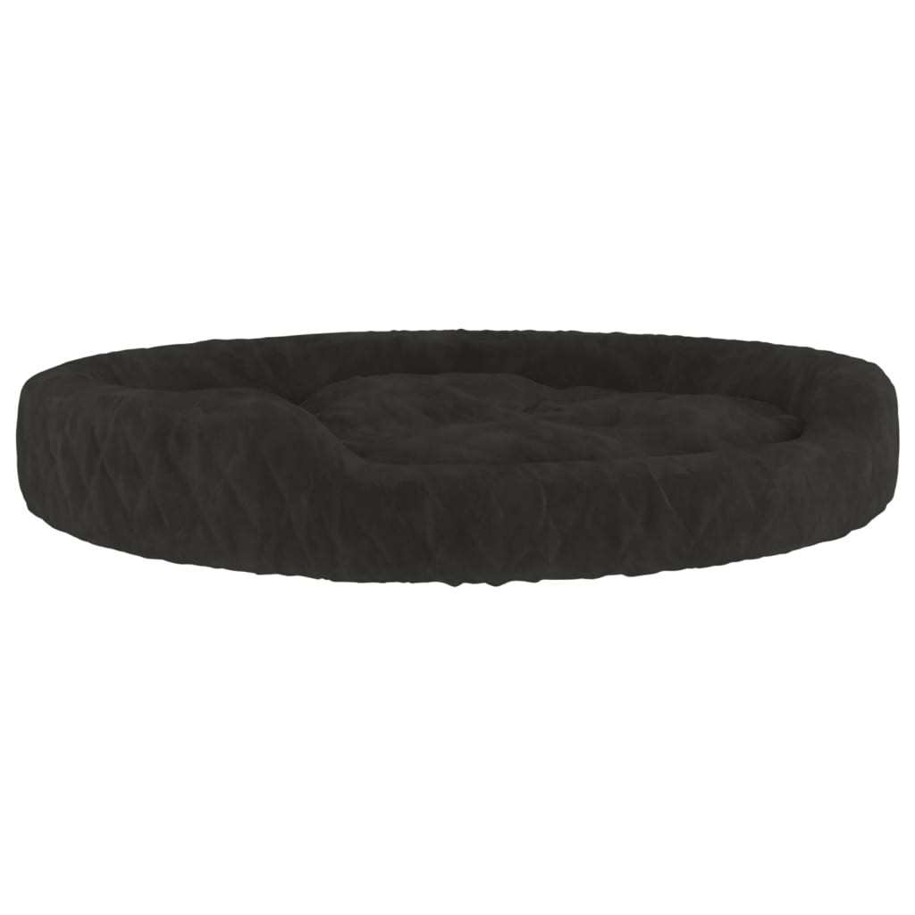 VidaXL Hondenmand 90x70x23 cm pluche zwart