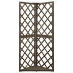 Vidaxl latwerk hoekmodel 50x50x145 cm massief vurenhout