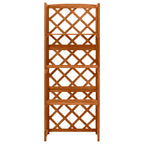 Vidaxl latwerk met schappen 55x30x140 cm massief vurenhout