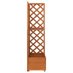 Vidaxl latwerkplantenbak hoekmodel 40x40x150 cm massief vurenhout
