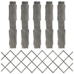 Vidaxl tuinlatwerken 5 st 180x60 cm massief vurenhout grijs