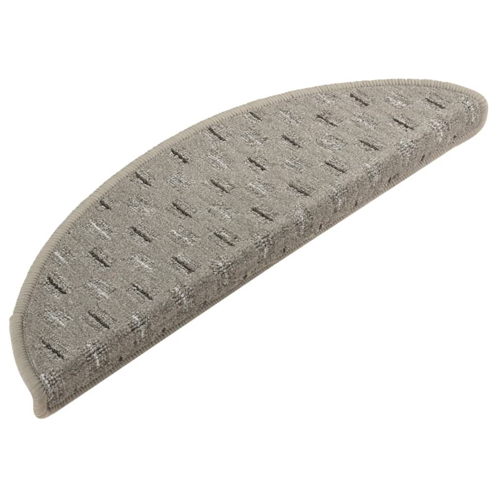 VidaXL Trapmatten 15 st 56x17x3 cm grijs