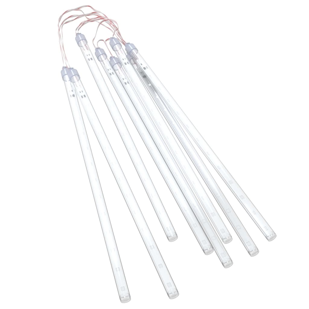 VidaXL Meteoorlichten 8 st 192 LED's binnen buiten 30 cm blauw