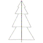 Vidaxl kegelkerstboom 240 led's binnen en buiten 118x150 cm